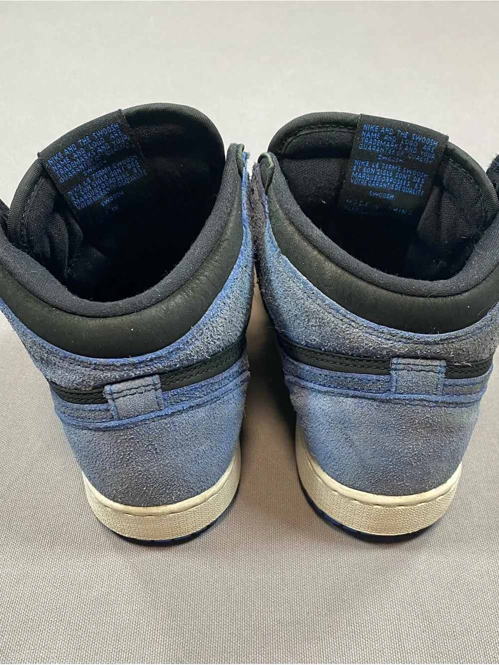 Jordan Kids High-Top Sneakers in Black and Blue